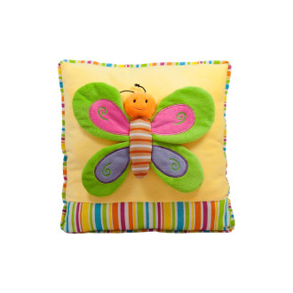 Възглавница с пеперуда| 6 цвята - Жълт