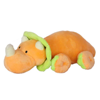 Бебешки динозавър с дрънкалка - Оранжев