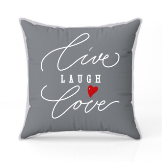 Възглавница "Live Laugh Love"