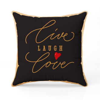 Възглавница "Live Laugh Love"